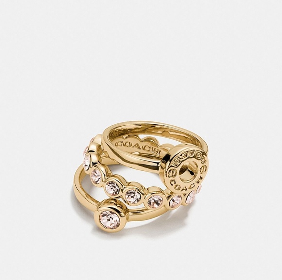 Coach Jewelry - 2/$75 *NEW* Coach Open Circle Ring Set